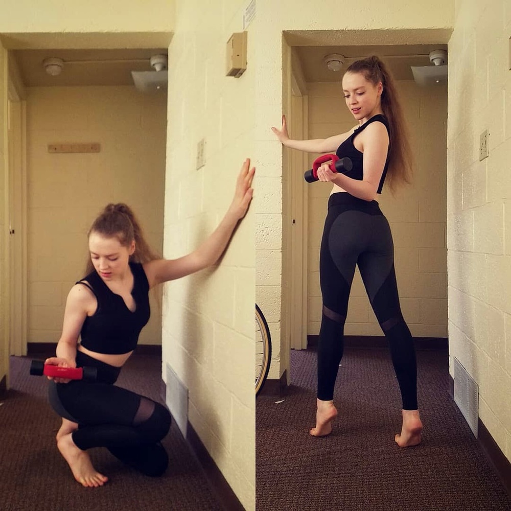 black athletic leggings with mesh detail